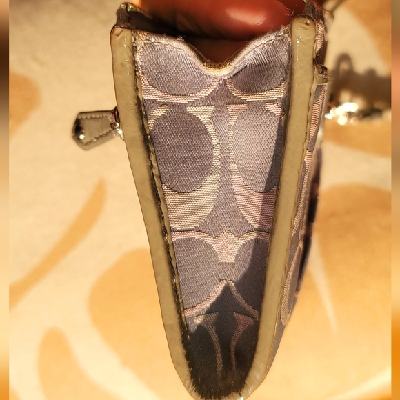 Vintage‎ Coach Wallet Penelope Wristlet Canvas Leather Signature Logo Turnlock - Picture 10 of 14